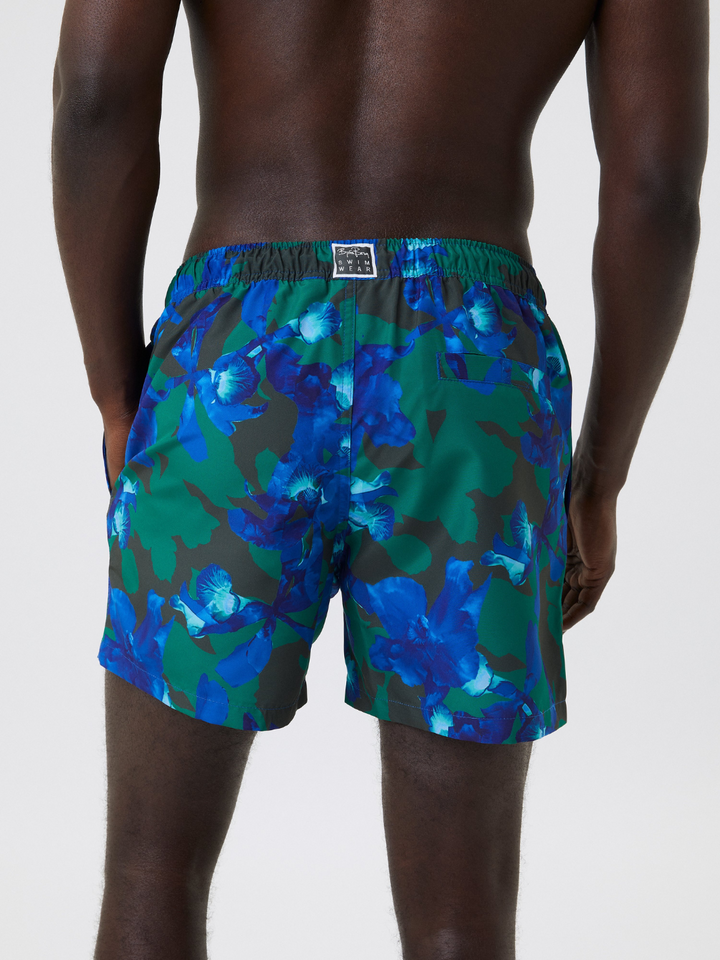 Blåblommiga Björn Borg badshorts för män
