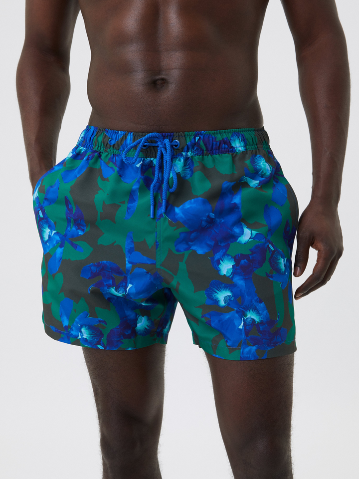 Blåblommiga Björn Borg badshorts för män
