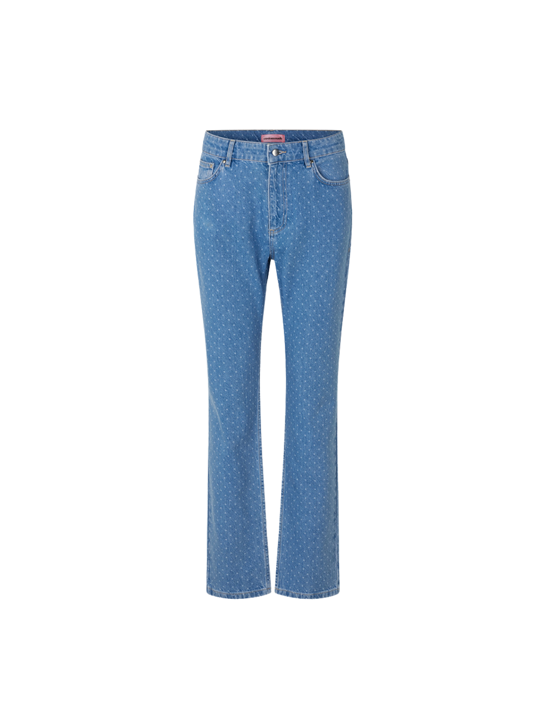 Blue Polka Dot Oxana Custommade jeansbyxor