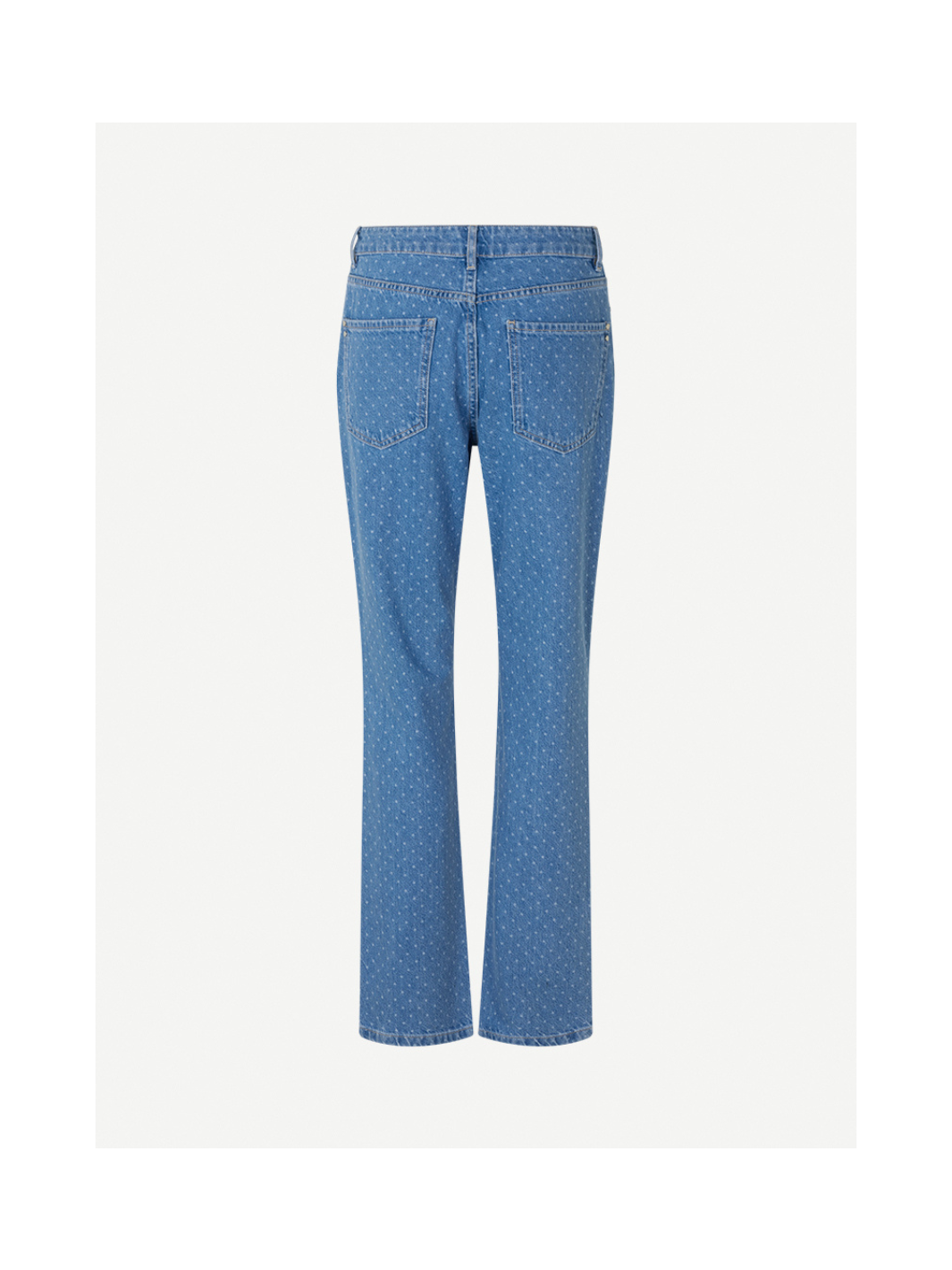 Blue Polka Dot Oxana Custommade jeansbyxor