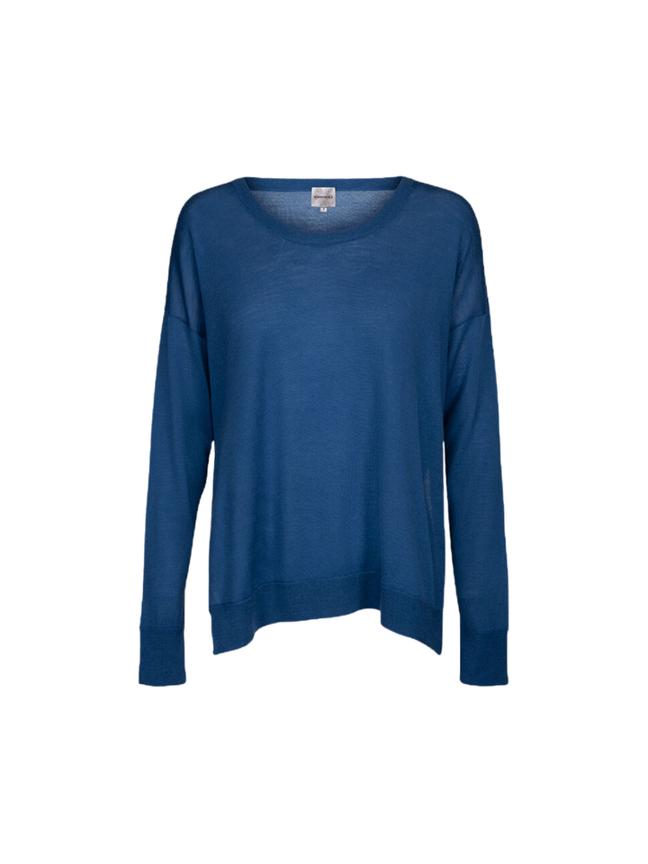 Blå Siri Moonbeam Crewneck Stick