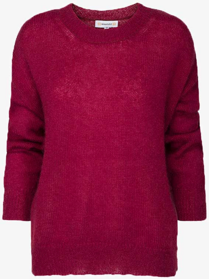 Burgundy Moonbeam Clifton Mohair Knit