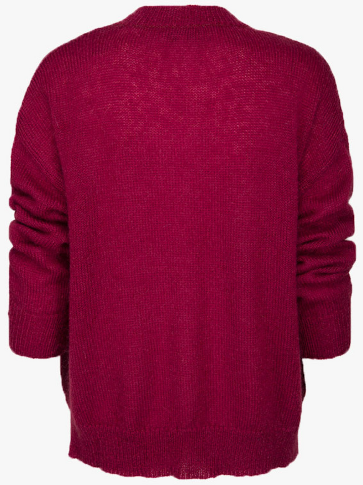 Burgundy Moonbeam Clifton Mohair Knit