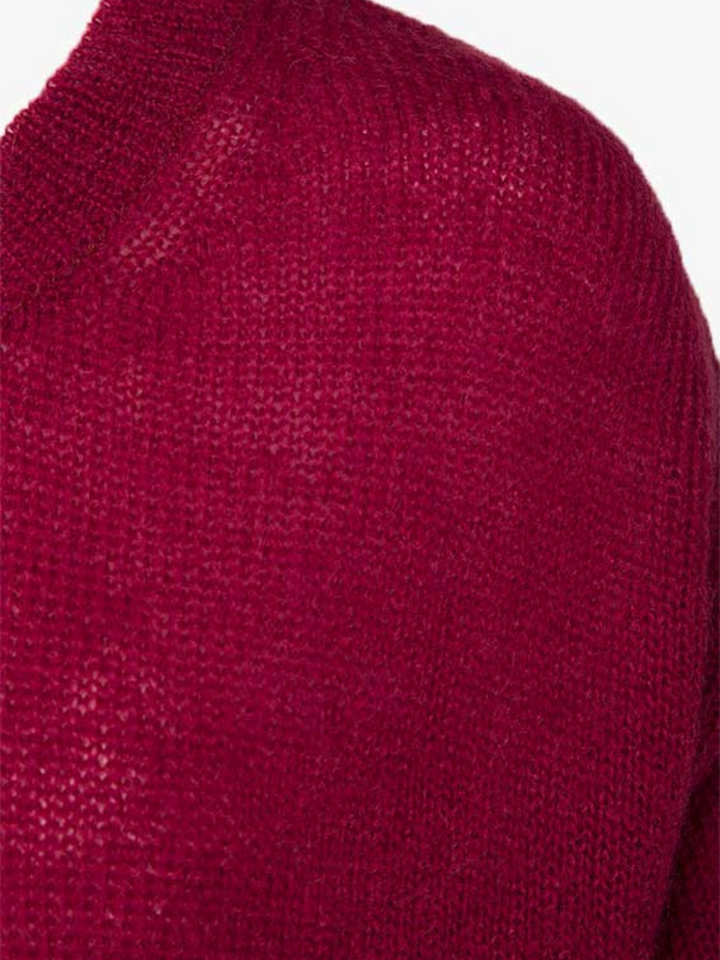 Burgundy Moonbeam Clifton Mohair Knit