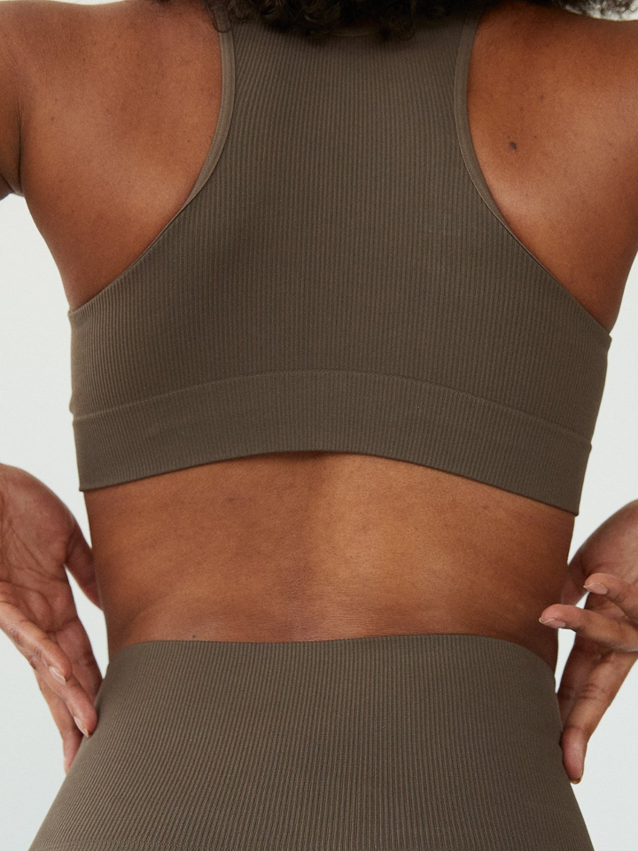 Brun Seamless Dear Denier Rib Sports BH