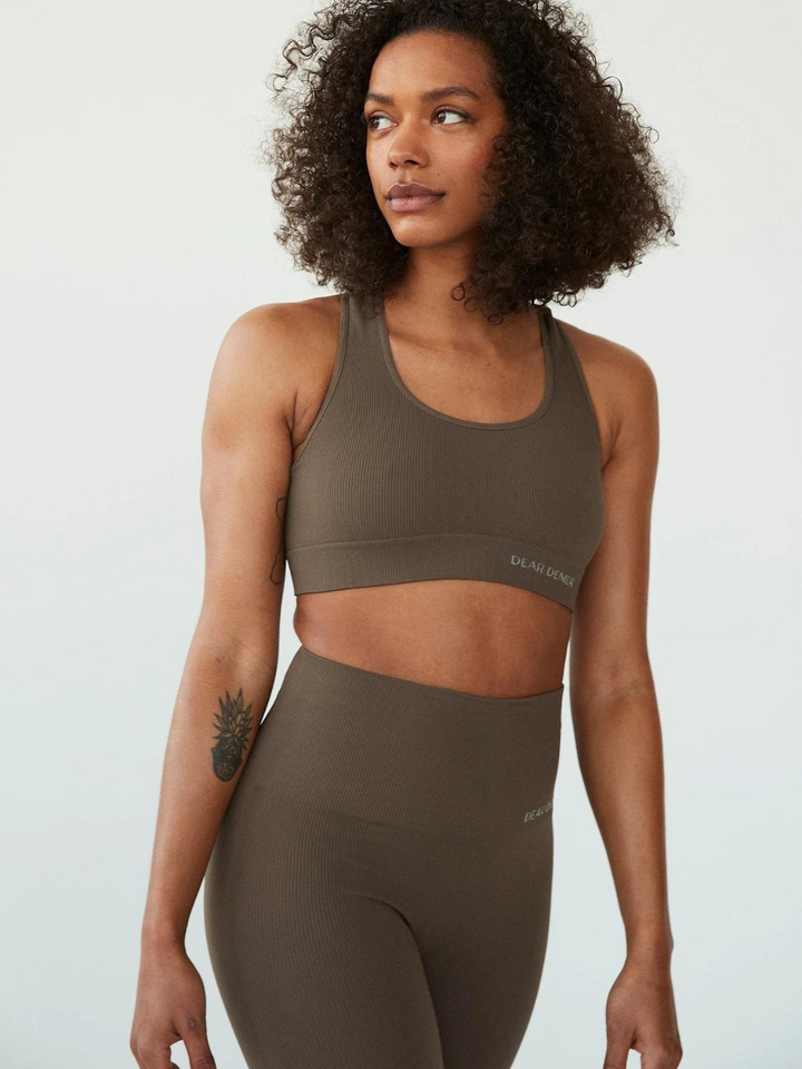 Brun Seamless Dear Denier Rib Sports BH