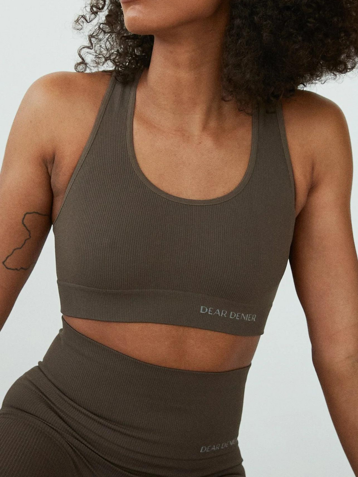 Brun Seamless Dear Denier Rib Sports BH