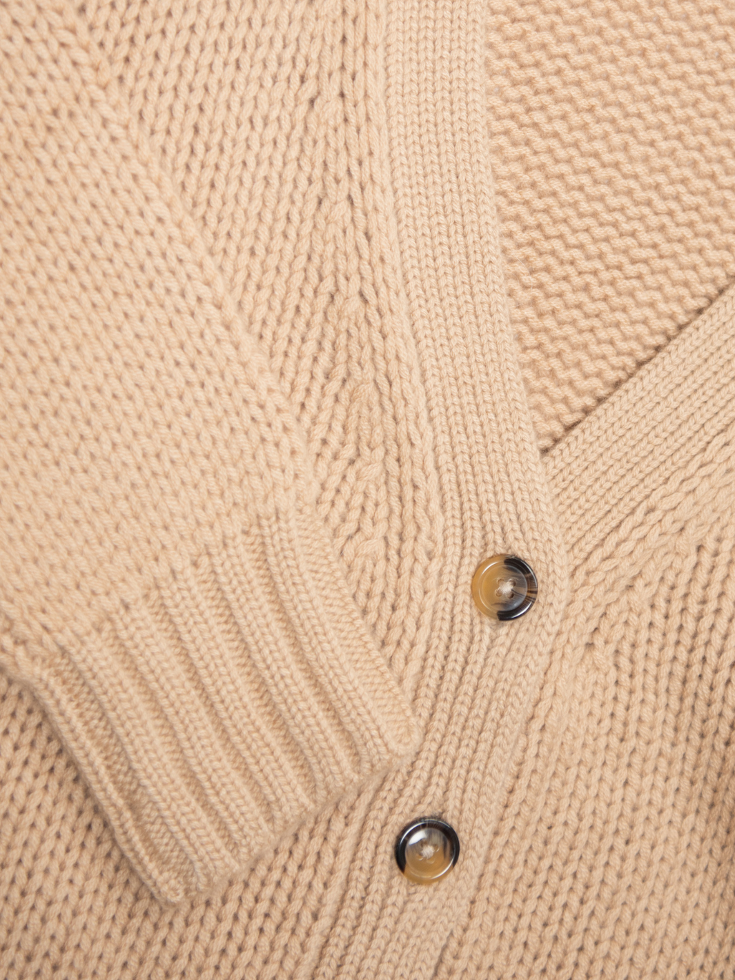 Camel Nora Moonbeam Cashmere Cardigan