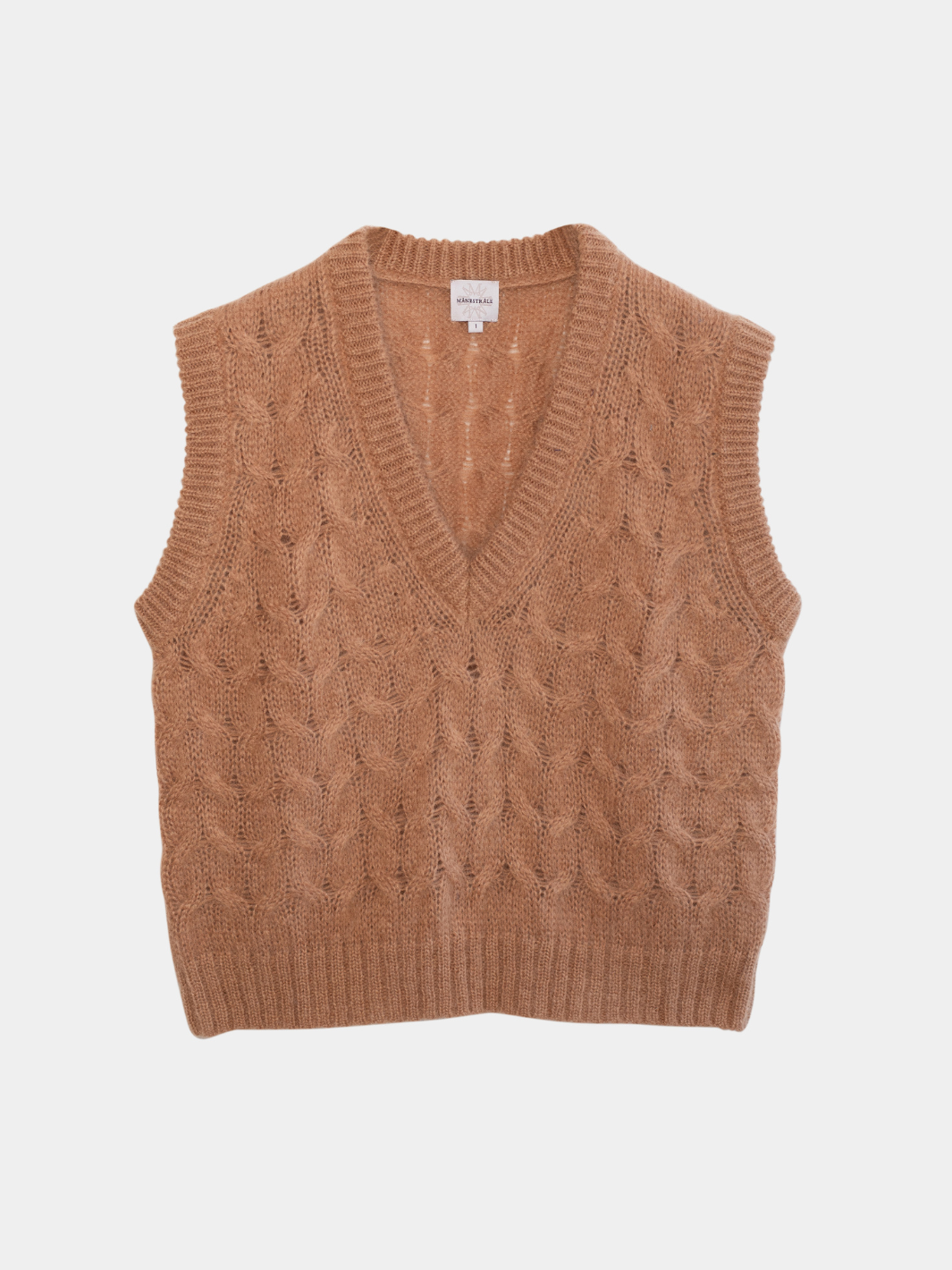 Camel Saga Moonbeam Mohair Stickad Väst