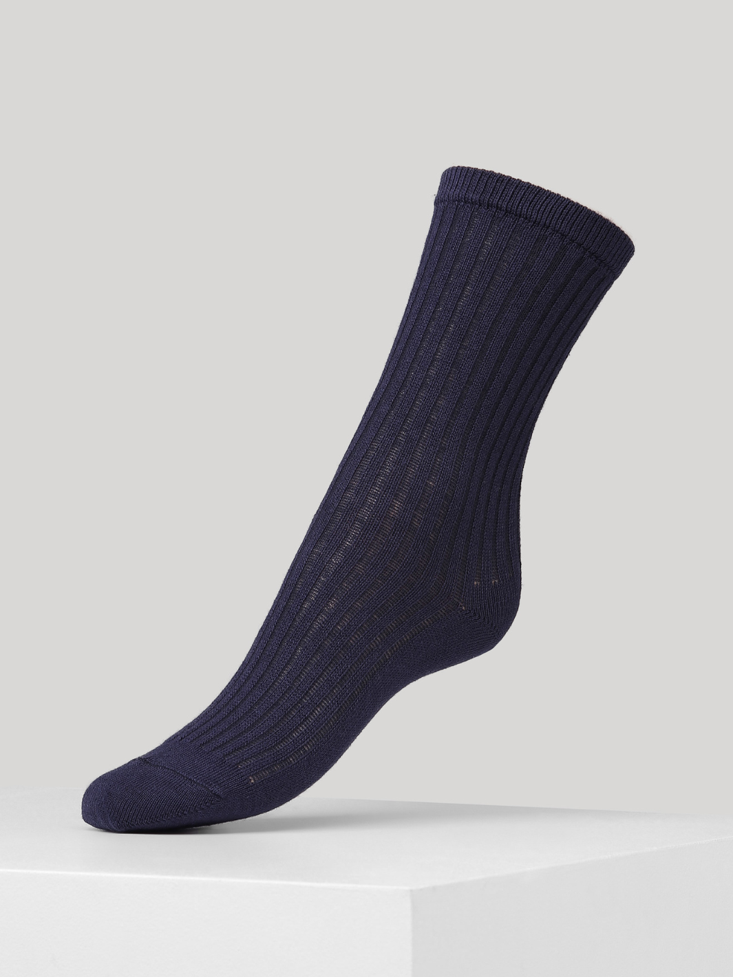 Solida mörkblå Dear Denier Cashmere strumpor
