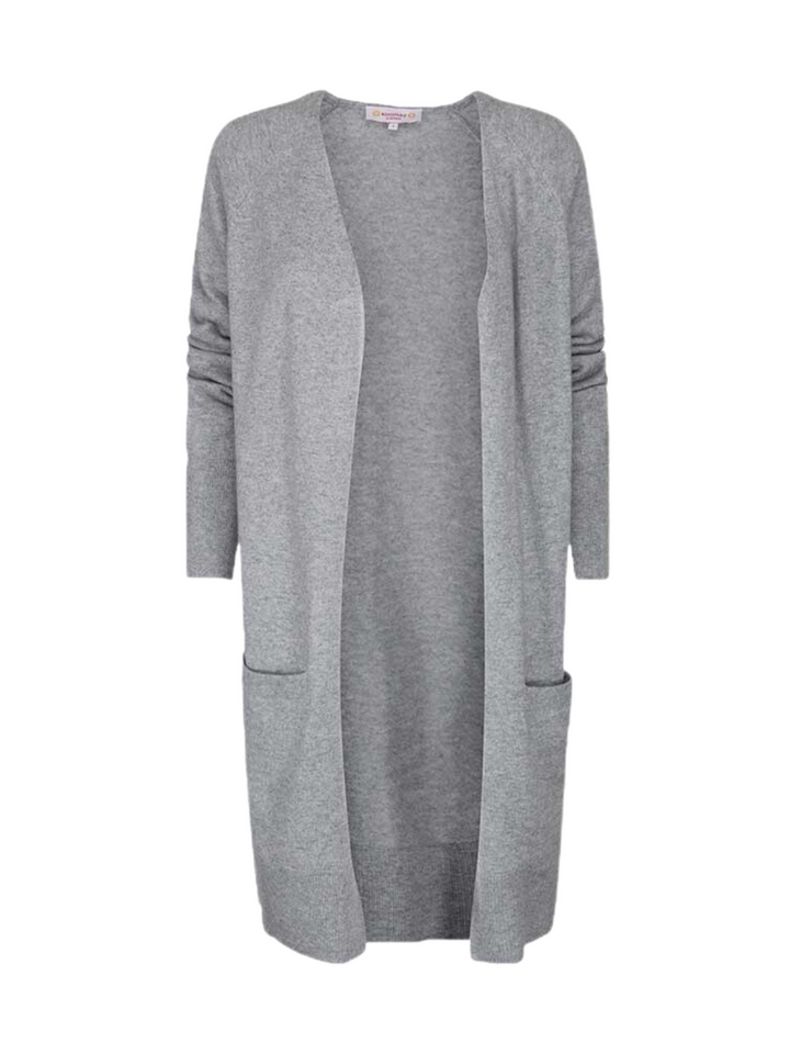 Grå lång Fanny Moonbeam Cashmere Cardigan