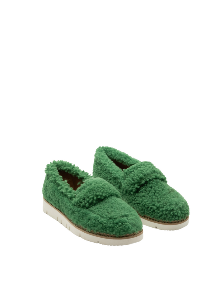 Gröna Apair Emerald Shearling Skor