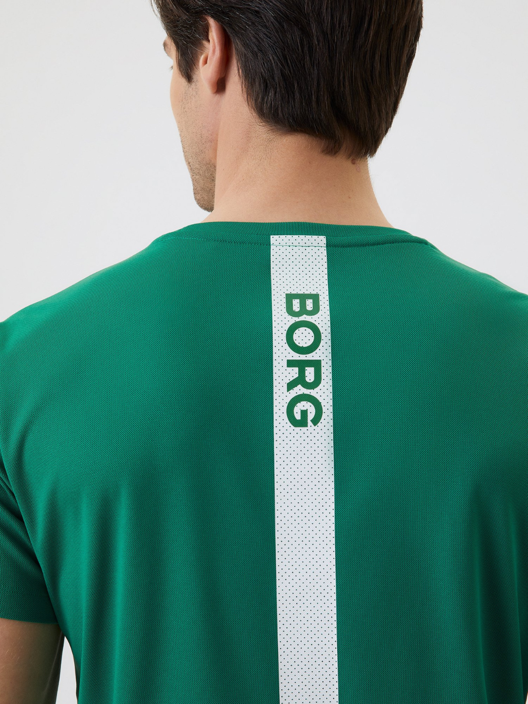 Grön Björn Borg Performance Stripe T-Shirt