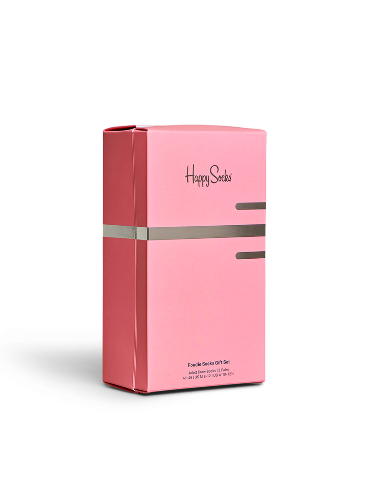 Happy Socks 3-pack Foodie presentförpackning för honom och henne