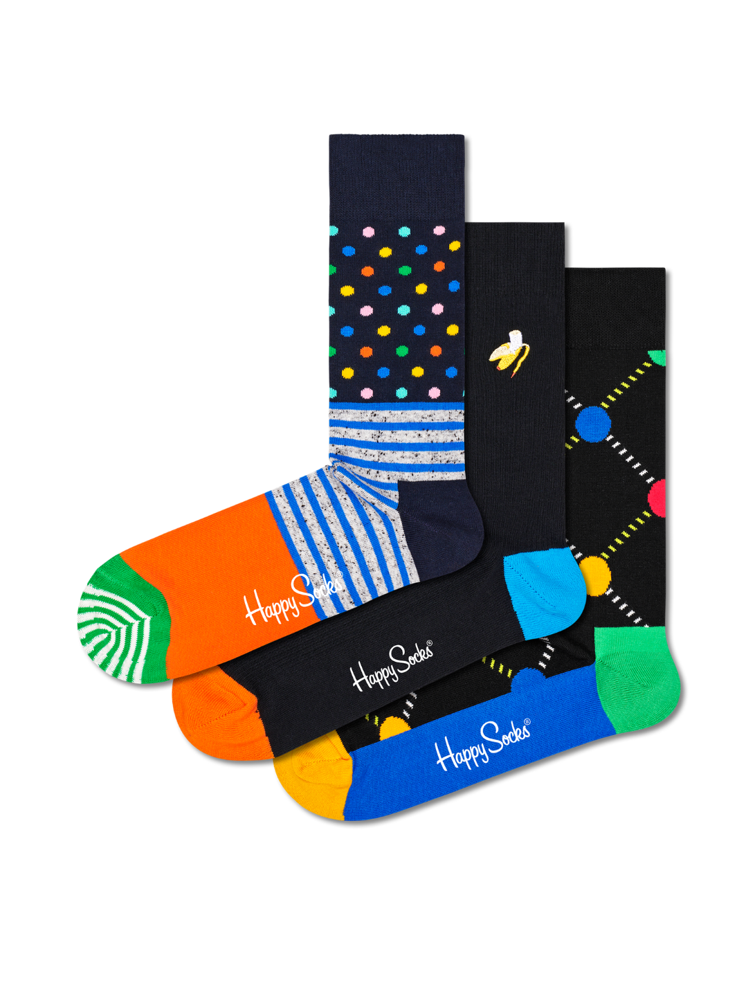 Happy Socks 3-pack klassisk presentförpackning för honom och henne