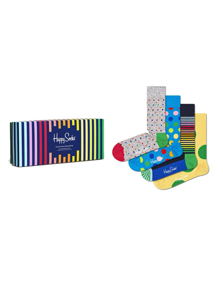 Happy Socks 4-pack Fancy Sock Presentbox för män och kvinnor
