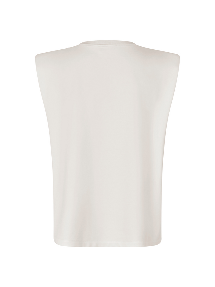 Vit Custommade Mae ärmlös T-shirt
