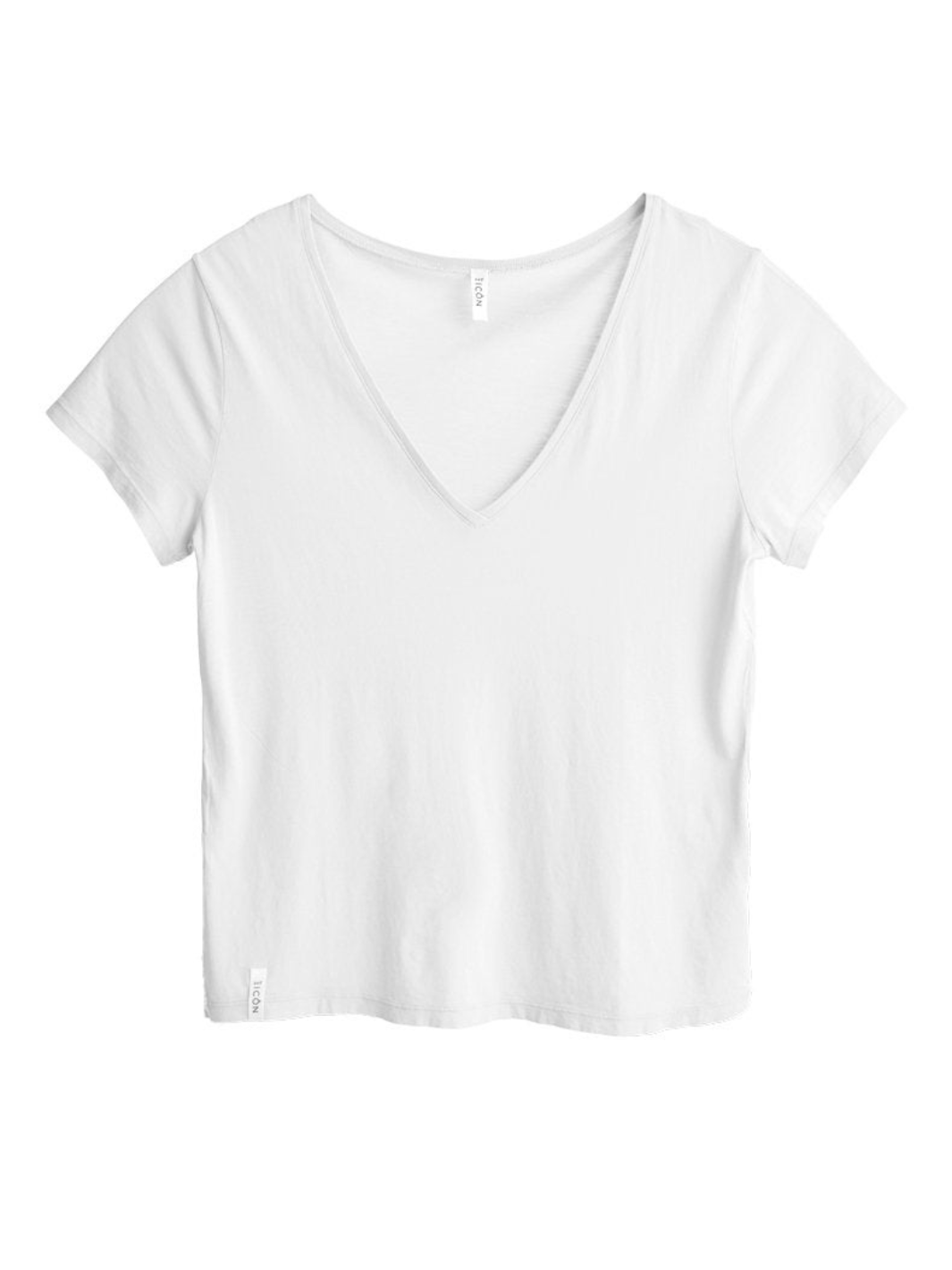 Icôn Basic Oversize T-shirt med V-ringad dam
