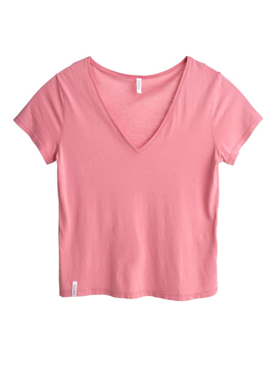 Icôn Basic Oversize T-shirt med V-ringad dam