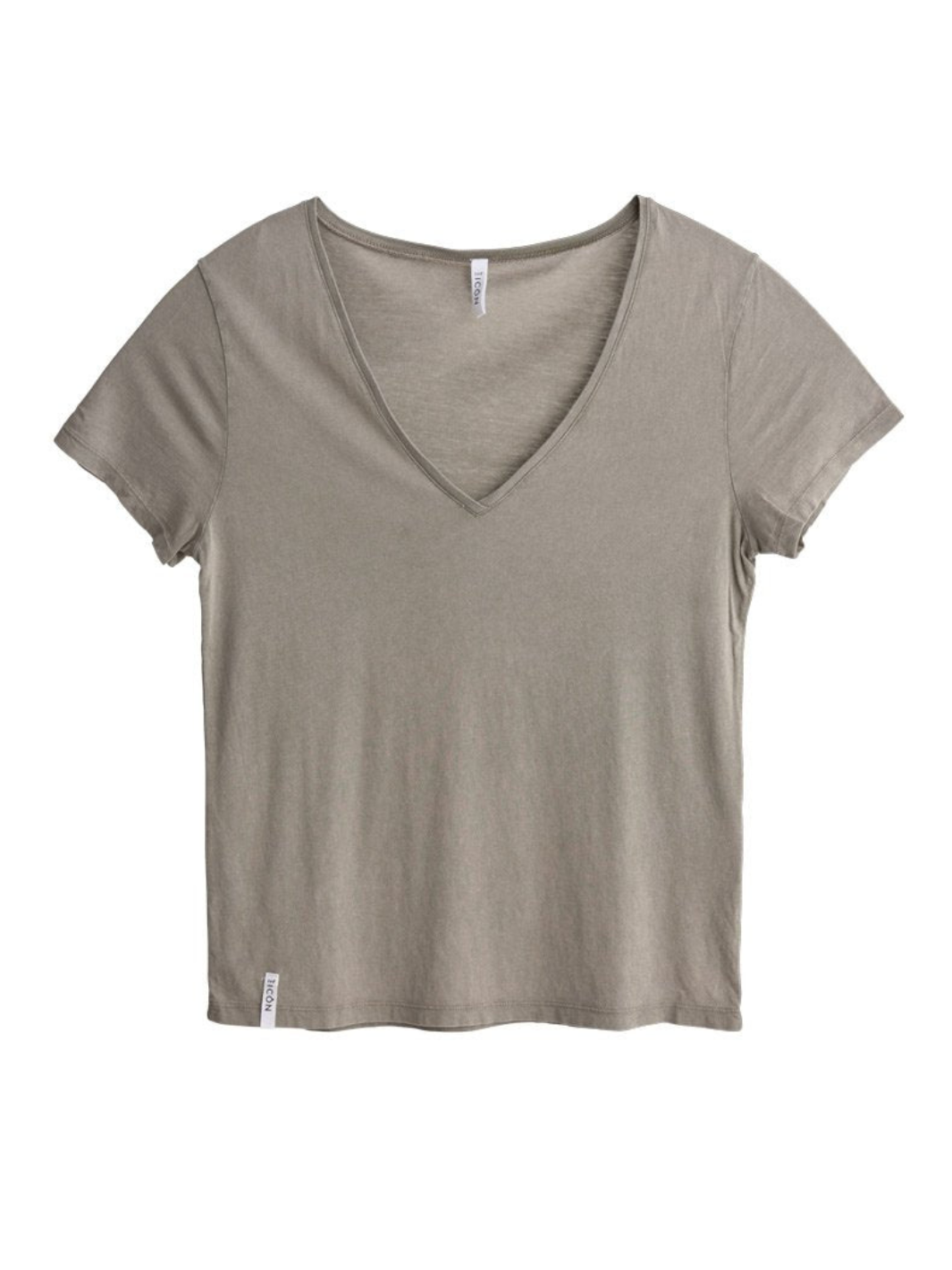 Icôn Basic Oversize T-shirt med V-ringad dam
