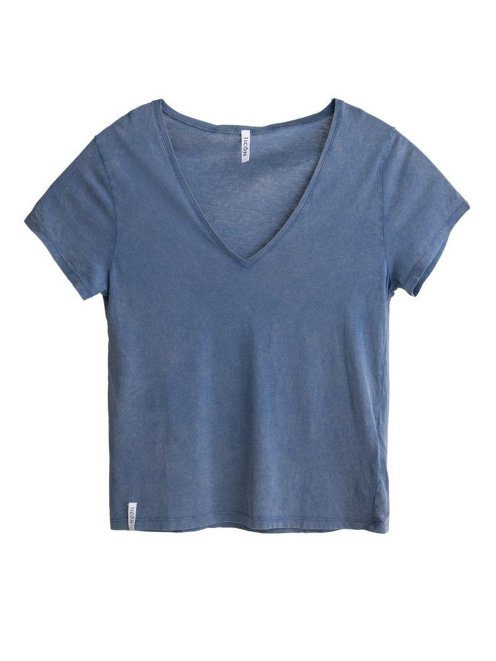 Icôn Basic Oversize T-shirt med V-ringad dam