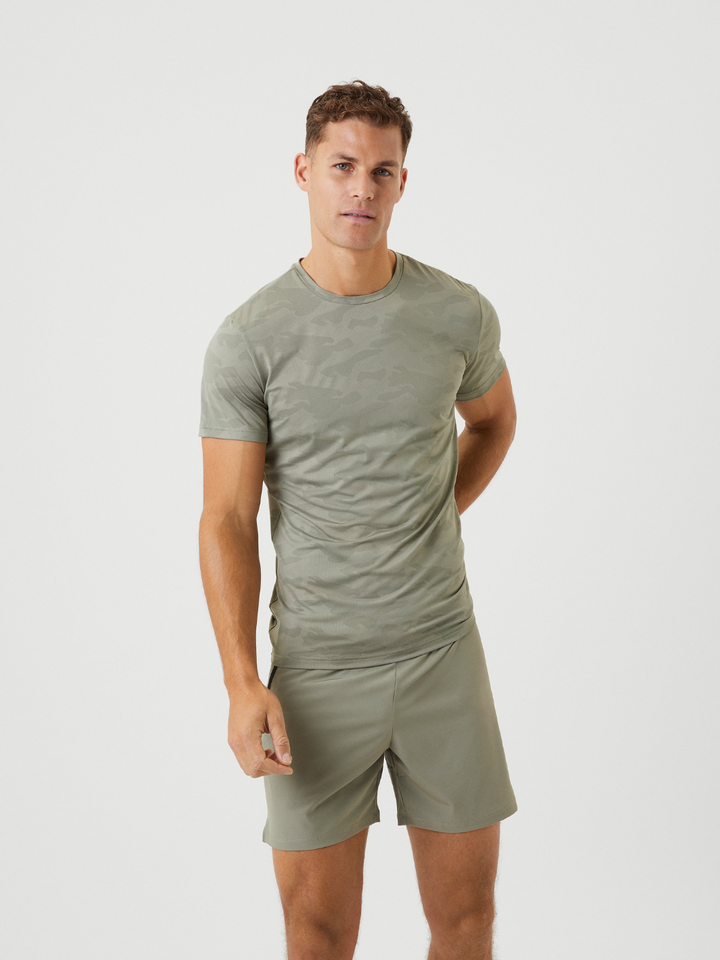 Kaki Björn Borg Camo Performance T-shirt