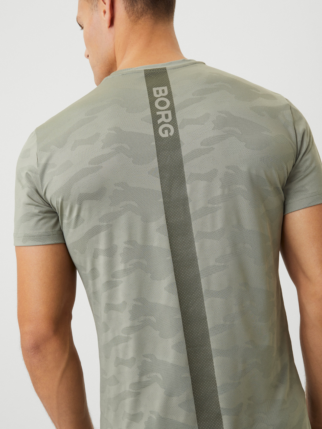 Kaki Björn Borg Camo Performance T-shirt