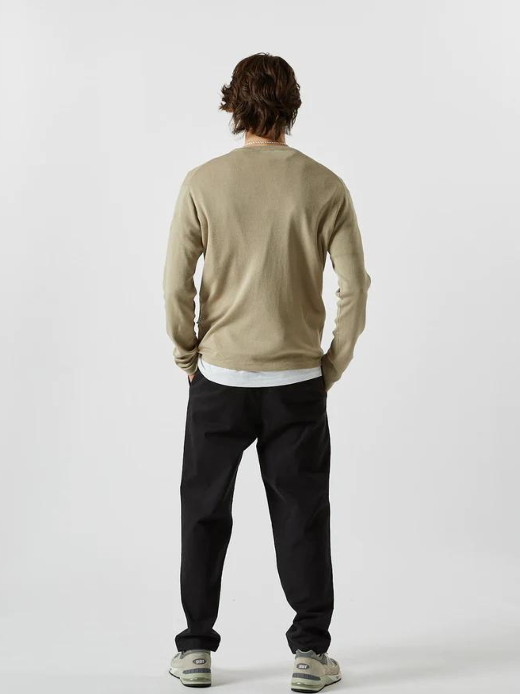 Khaki Yason Herrstickat från Minimum