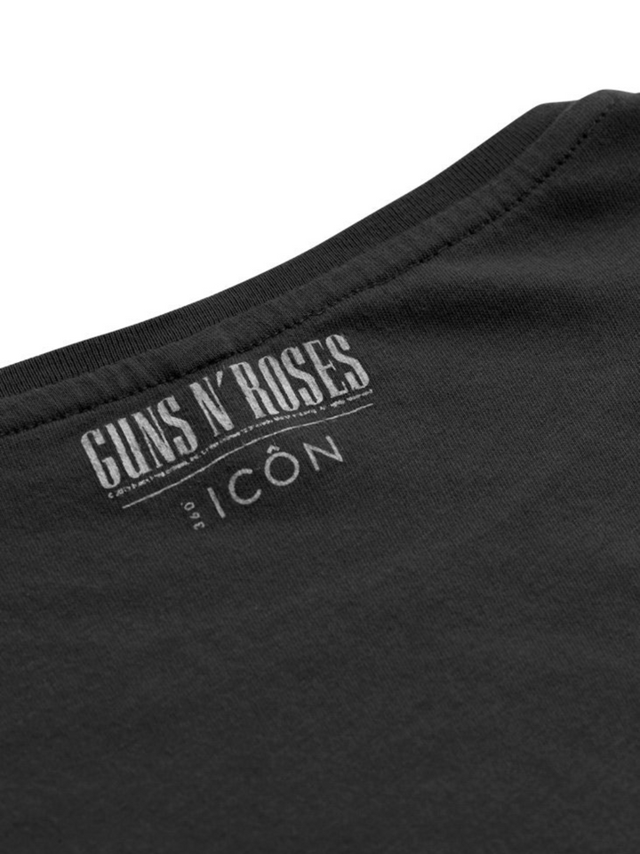 Charcoal Icôn Dam Guns N' Roses Skull T-shirt