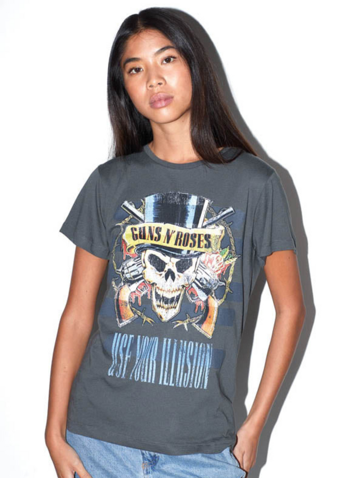 Charcoal Icôn Dam Guns N' Roses Skull T-shirt