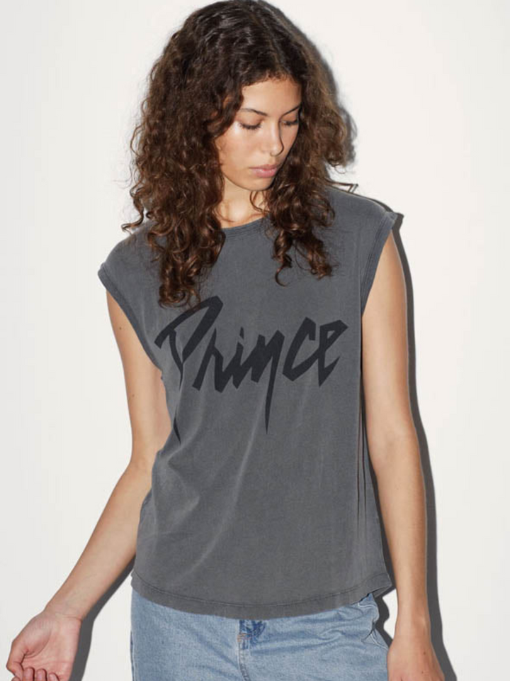 Charcoal Icôn Prince Logo ärmlös T-shirt för kvinnor