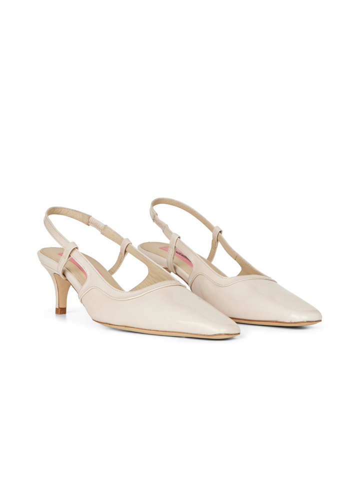 Ljus Beige Blank Custommade Anita Slingback Styled
