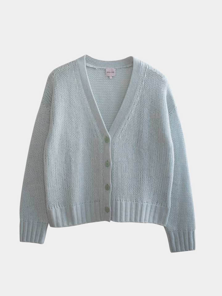 Ljusblå Nora Moonbeam Cashmere Cardigan