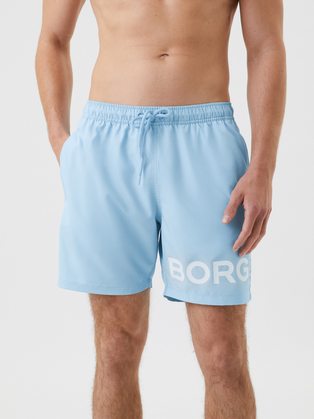 Ljusblå Björn Borg badshorts för män