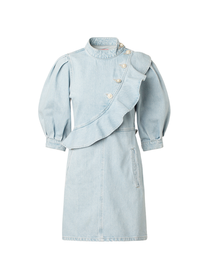 Ljusblå Kristin Custommade Denimklänning