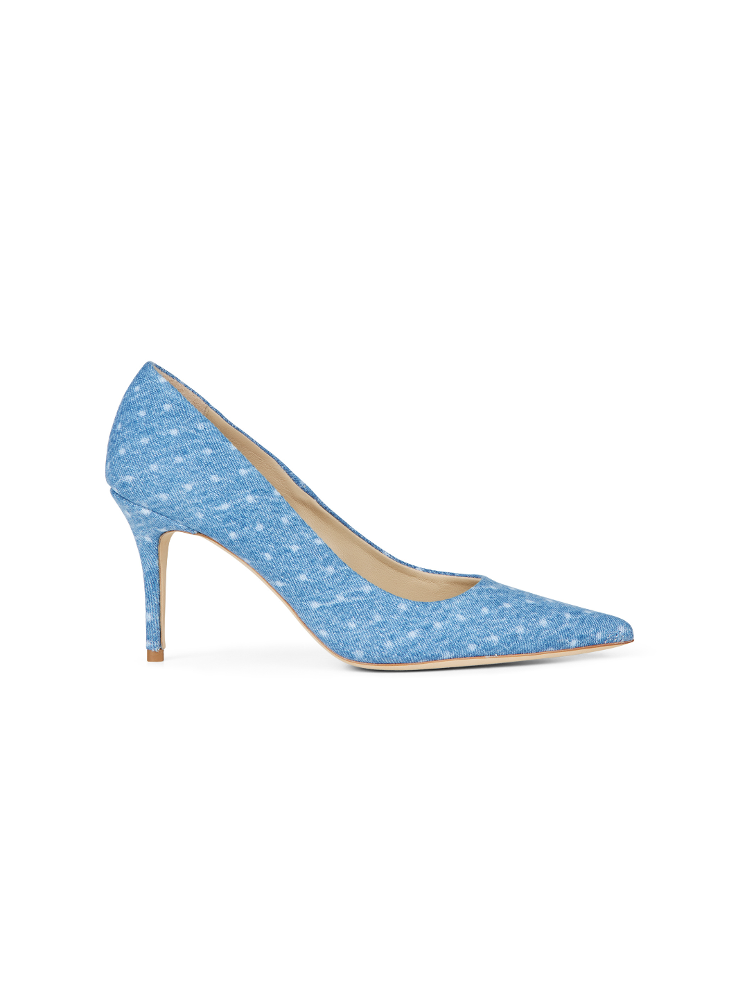Ljusblå Polka Dot Denim Custommade Aljo Styled