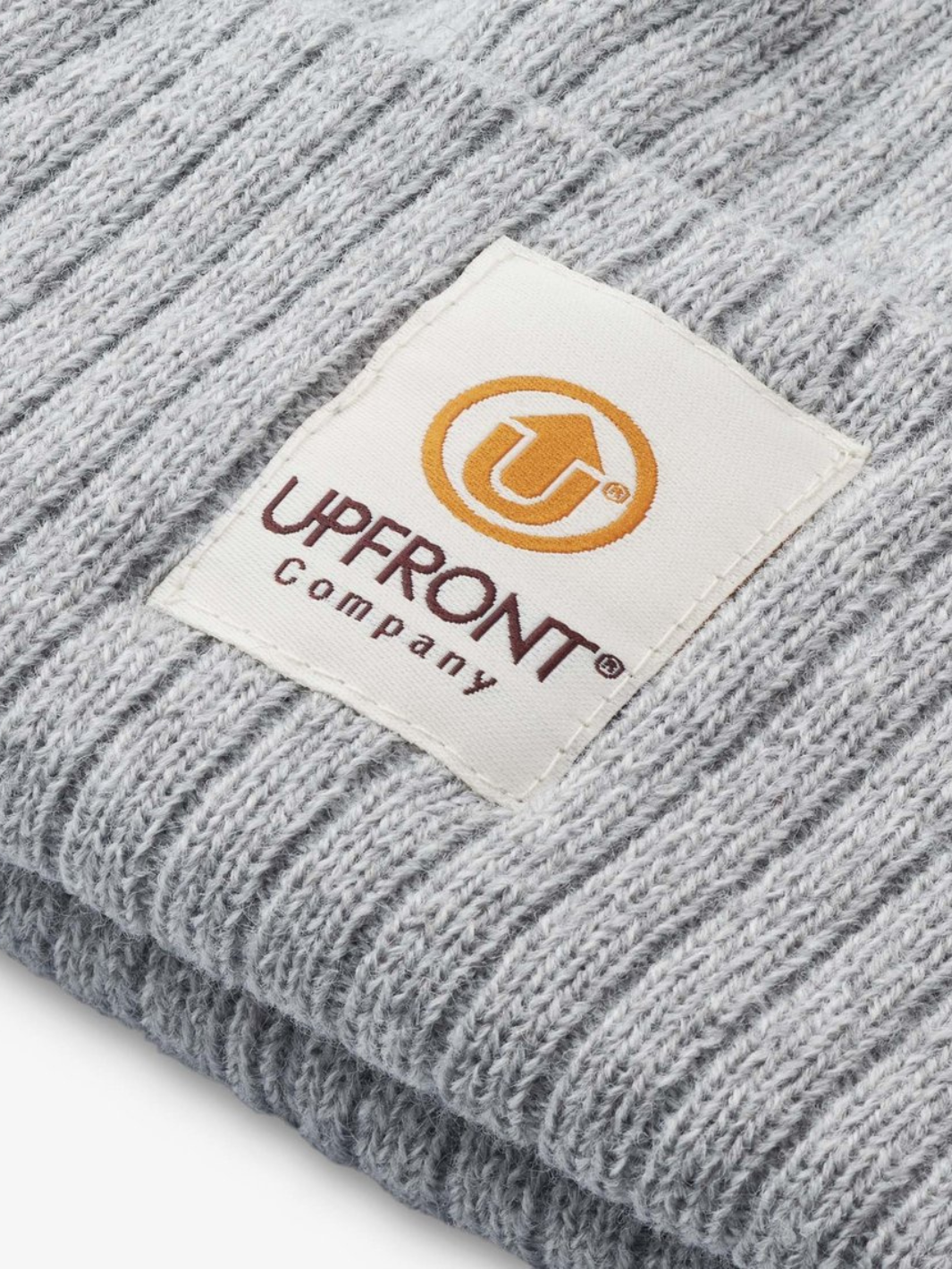 Ljusgrå Stranded Upfront Beanie