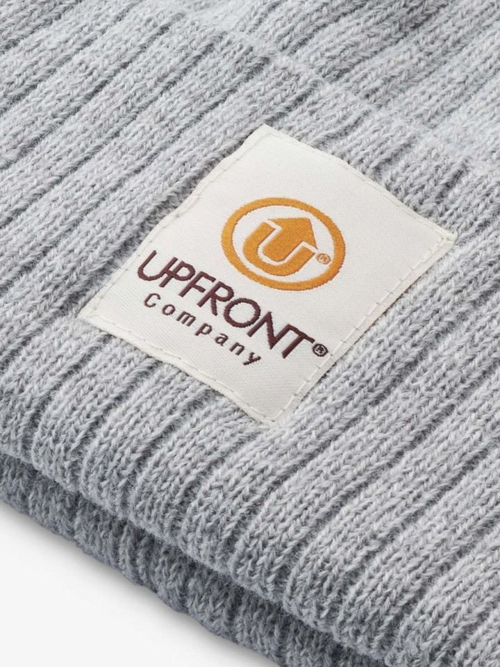 Ljusgrå Stranded Upfront Beanie