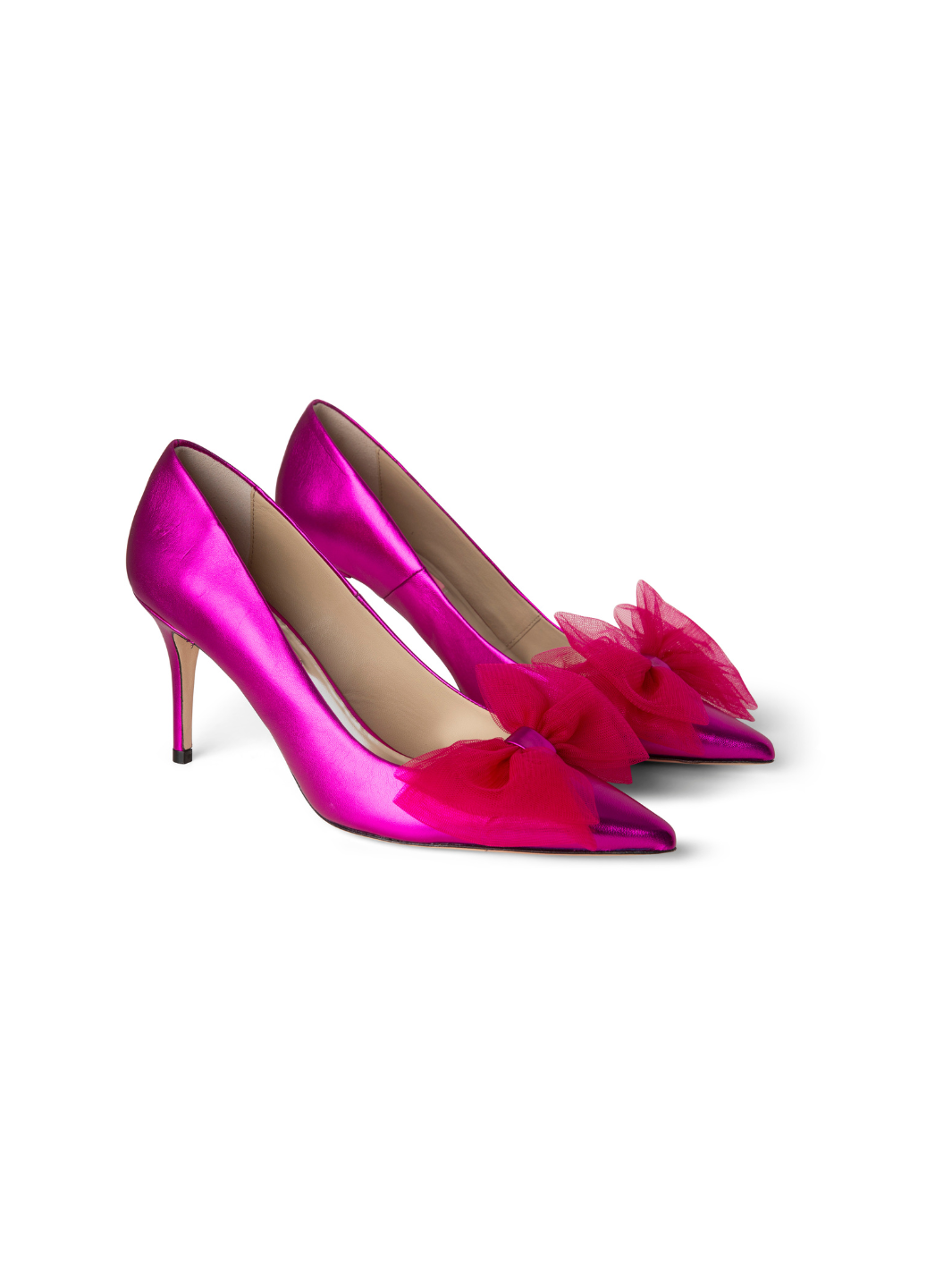 Metallic Rosa Custommade Aljo Styled Med Tulle Rosett