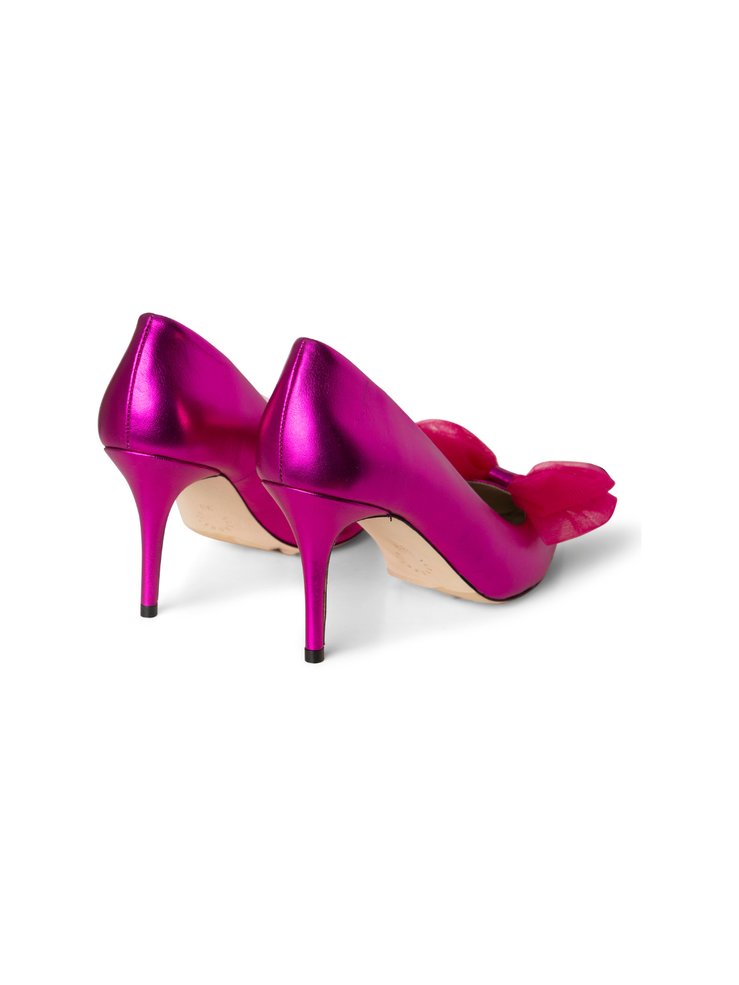 Metallic Rosa Custommade Aljo Styled Med Tulle Rosett