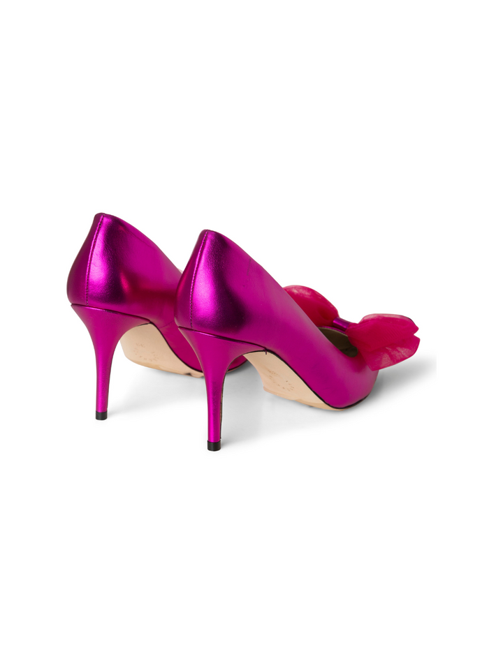 Metallic Rosa Custommade Aljo Styled Med Tulle Rosett
