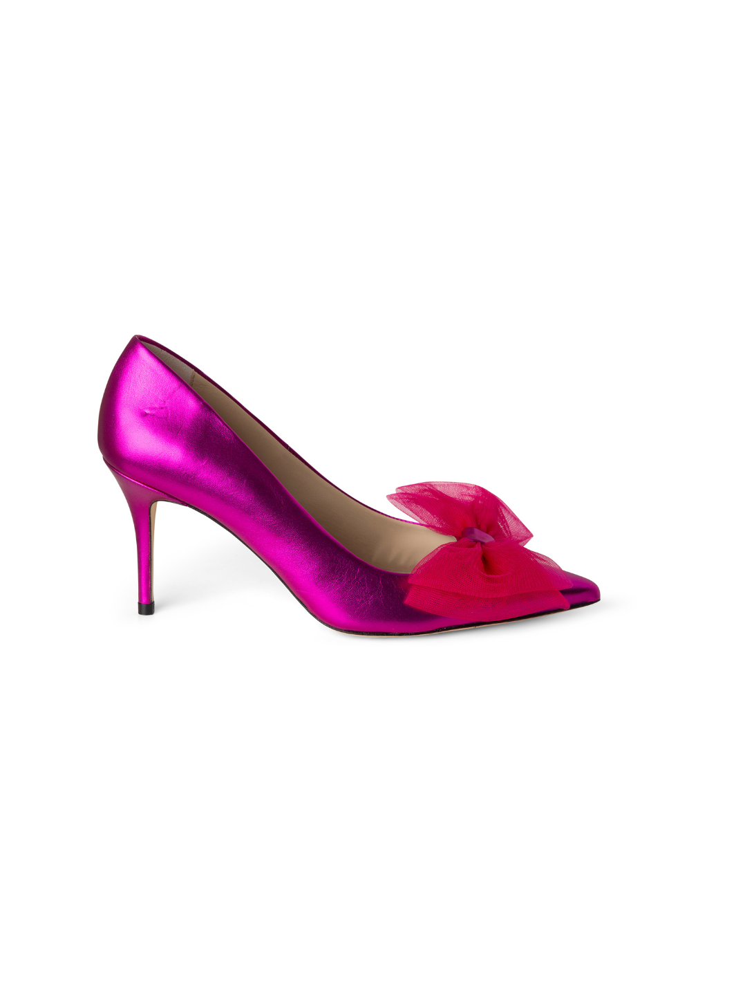 Metallic Rosa Custommade Aljo Styled Med Tulle Rosett