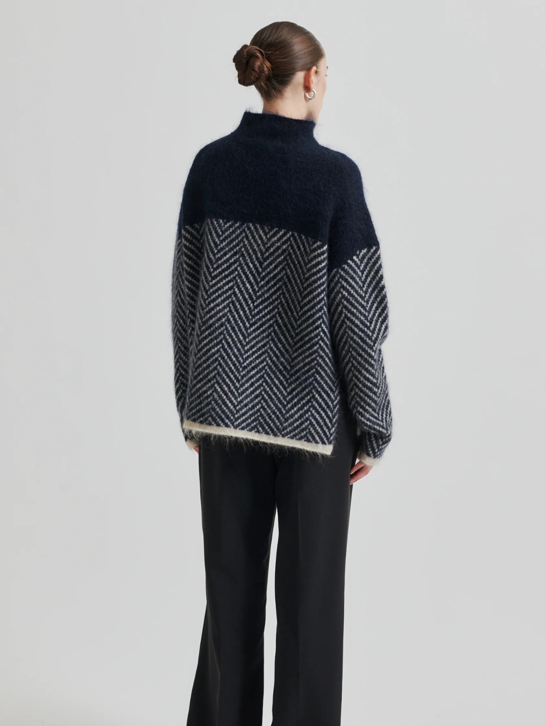 Mörkblå - Offwhite Second Female Herrin Knit