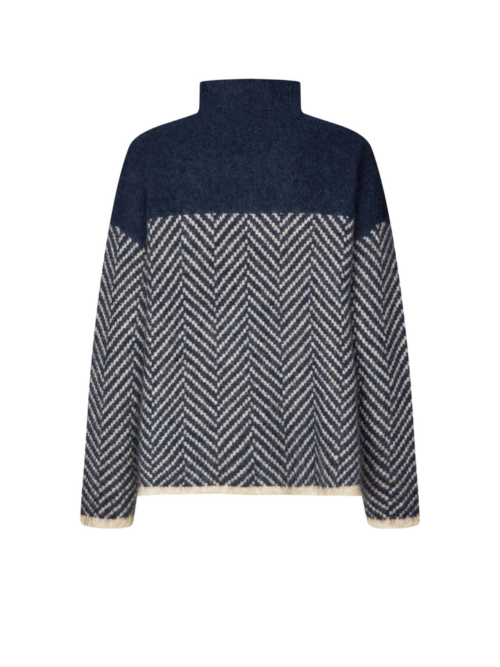 Mörkblå - Offwhite Second Female Herrin Knit
