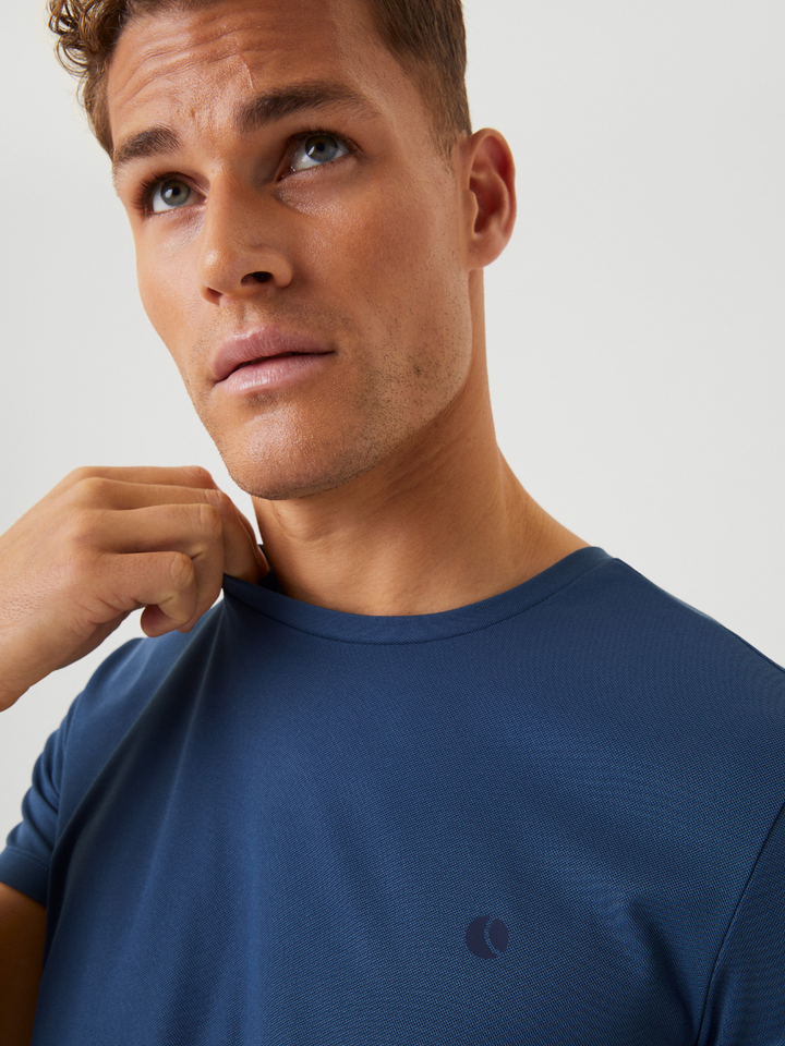 Mörkblå Björn Borg Performance Stripe T-shirt