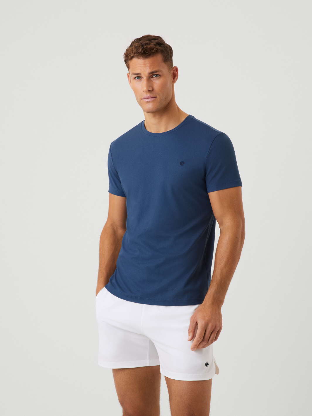 Mörkblå Björn Borg Performance Stripe T-shirt