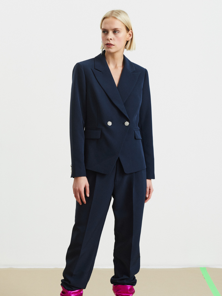 Mörkblå Faduma Custommade Blazer Jacka