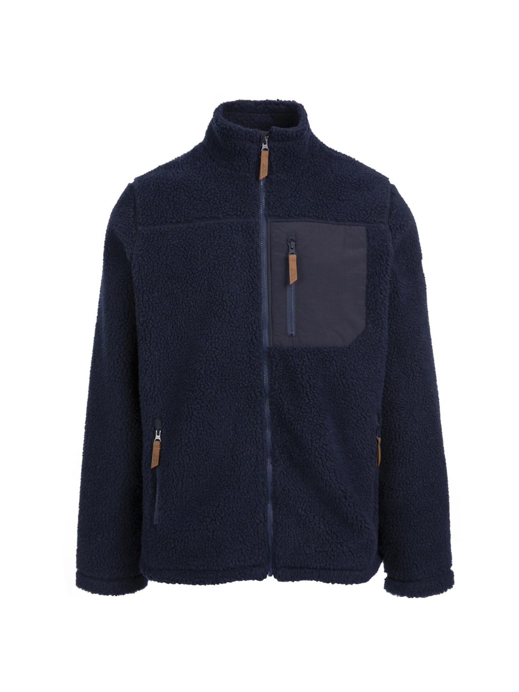 Mörkblå Trespass Sherpa Fleece för män