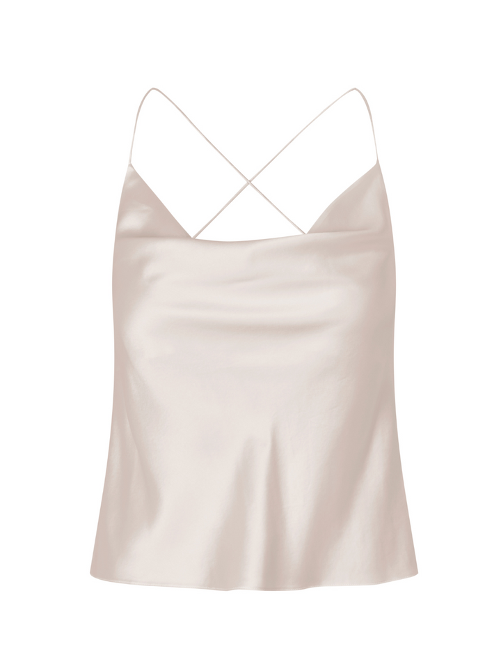 Offwhite Custommade Yuliana Silk Top