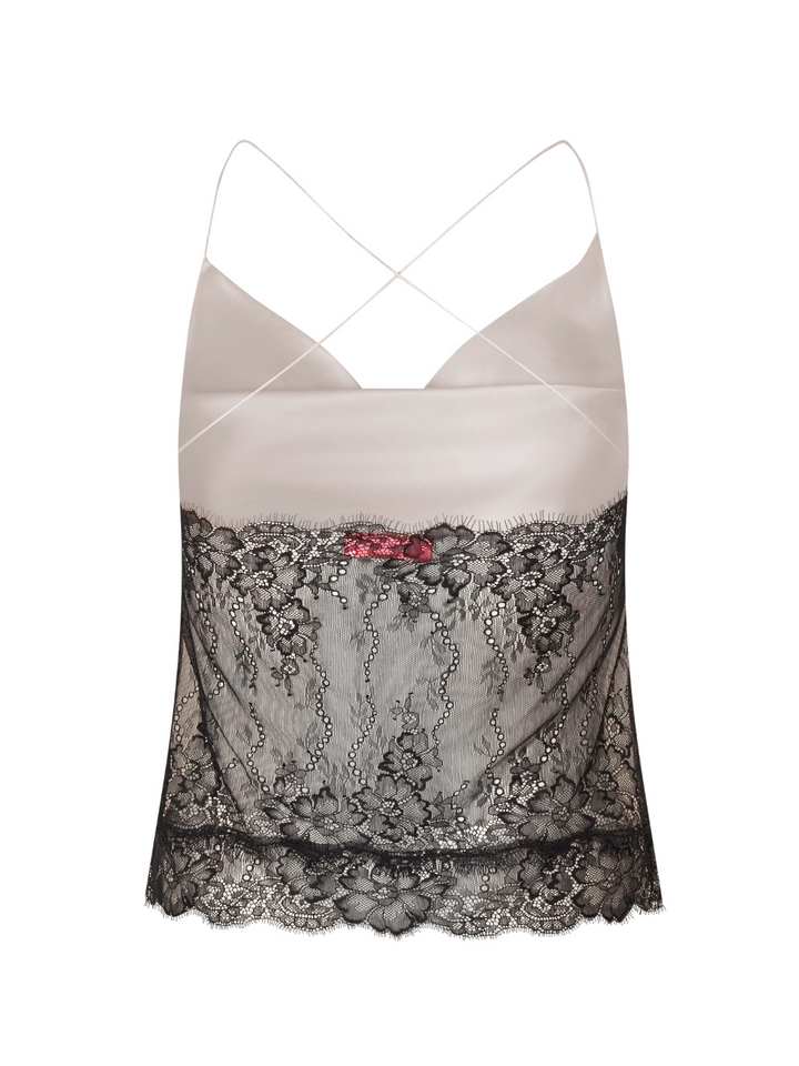 Offwhite Custommade Yuliana Silk Top